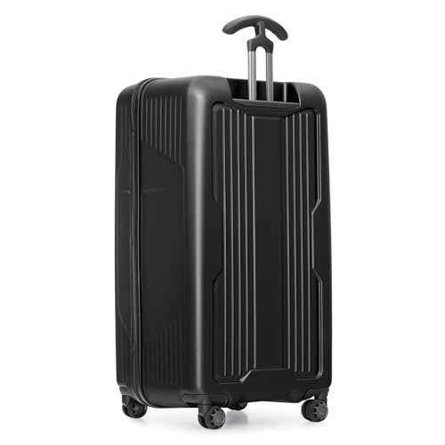 Image of Traveler's Choice Ultimax II Ultimax II Polycarbonate Hardside Luggage with Spinner Wheels, Matte Black, 31-Inch Large Trunk, Ultimax II Polycarbonate Hardside Luggage With Spinner Wheels