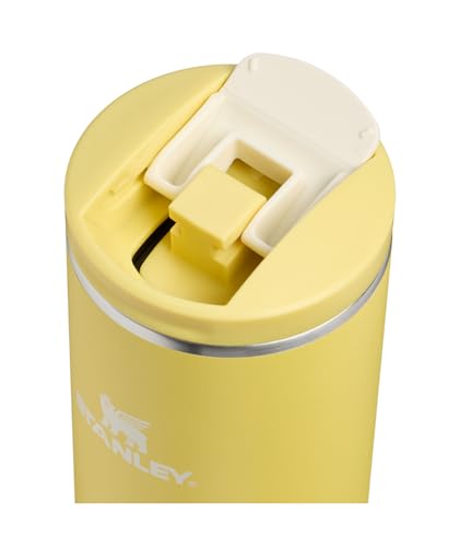 Image of STANLEY Transit FlipTop Mug | Leakproof Coffee Travel Cup | Vacuum Insulated Stainless Steel | Stays Hot or Cold for Hours | BPA-Free | 20 oz | Daffodil