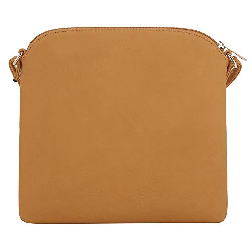 Image of SG SUGU Lightweight Medium Crossbody Bag Shoulder Bag with Tassel and Zipper Pocket