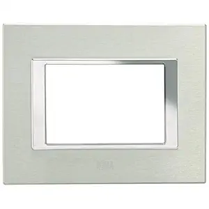 Anchor By Panasonic 66906BA Roma Urban Modular Polycarbonate 6M Square (Brushed Aluminium, Pack of 10)