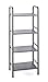 Produktbild Regal - aus Stahlrohr in grau pulverbeschichtet, 4 Ablagen aus Metall