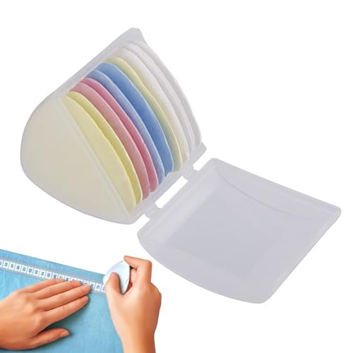 Hohopeti 10 Stück Schneiderkreide - Löschbare Stoffkreide Dreieckig