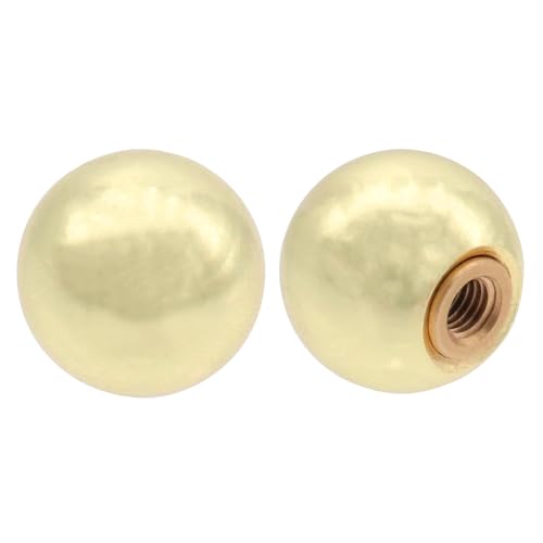 Antrader Lamp Finials Gold Lamp Finial Caps Knobs Fit Both 3/8" and 1/4-27 Decorative Replacement for Table Floor Lampshade,0.7" Outer Dia- 2 Set