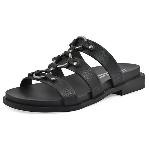 Image of WHITE MOUNTAIN Women's Koala Sandal, Black/Smooth, 6 UK