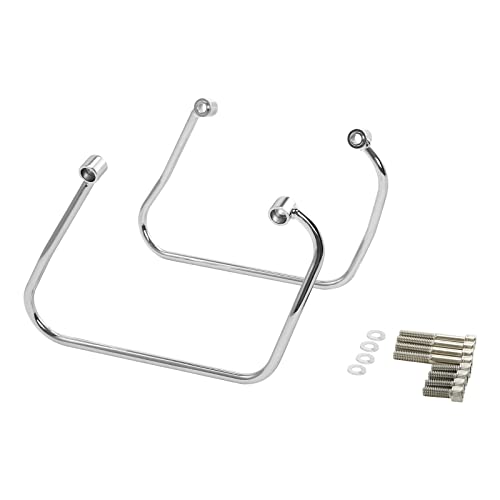 Soporte para alforjas para Harley Softail 2018-UP FLSL FXBB FXBBS FXST Slim FLSL 2018-2021 Street Bob FXBB 2018-2020/114 FXBBS 2021-2025 Softail Standard FXST 2020-2025 Cromo miniatura 2