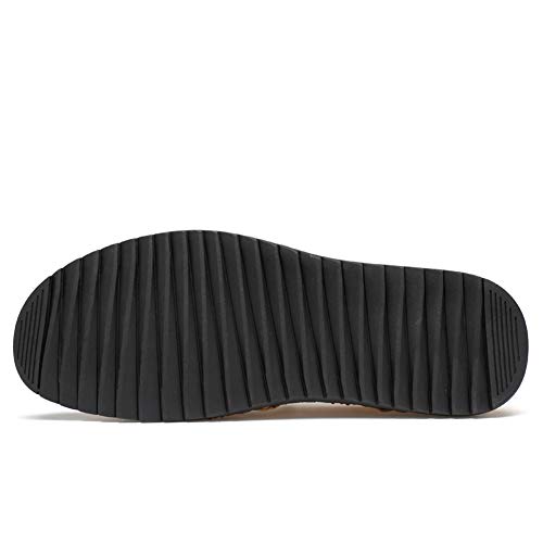 Men's Sport Sandals Leather Casual Shoes Driving Loafers Outdoor Flats Breathable Fisherman Oxford Walking Summer Handmade Stitching Comfortable4