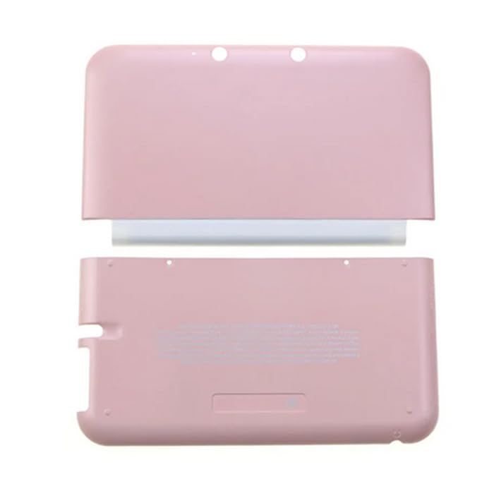 Image of Top & Bottom Faceplate Cover Plate Case Housing Shell for 3DS XL /LL Console Front Back Cover (Pink)