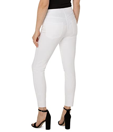 Liverpool Los Angeles Chloe Pull-On Crop with Cat Eye Pockets in Bright White Bright White 62