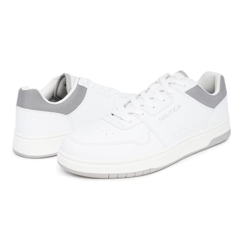 Image of Nautica Men's Casual Lace-Up Sneakers, Stylish Oxford Walking Shoes - Lightweight, Comfortable, Versatile Everyday Footwear