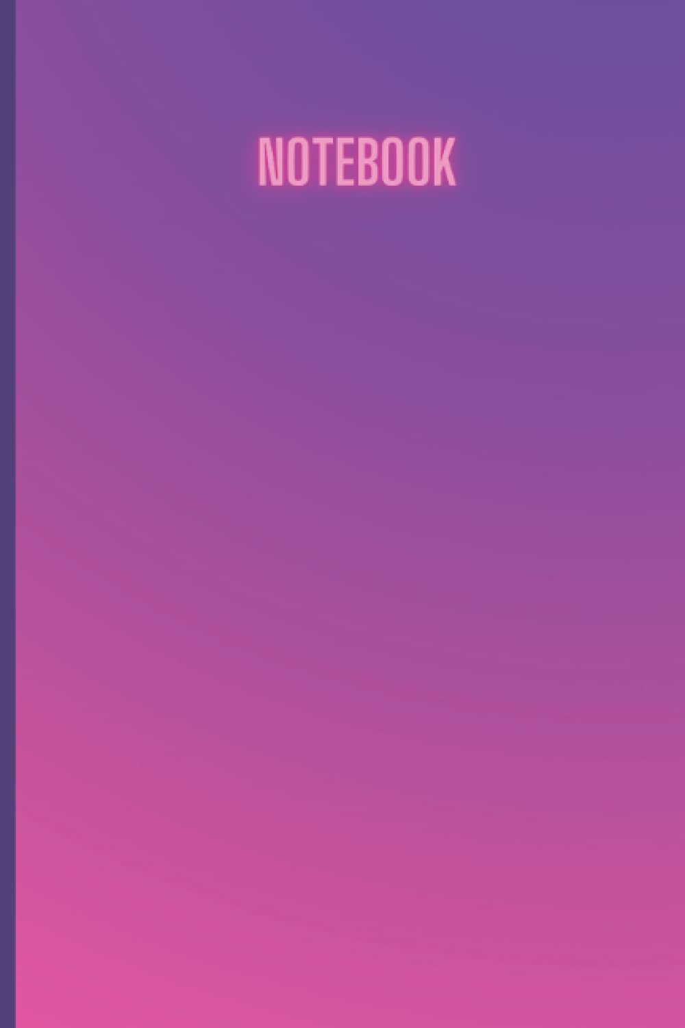 Notebook: Pink and Purple Notebook Blank Lined Journal