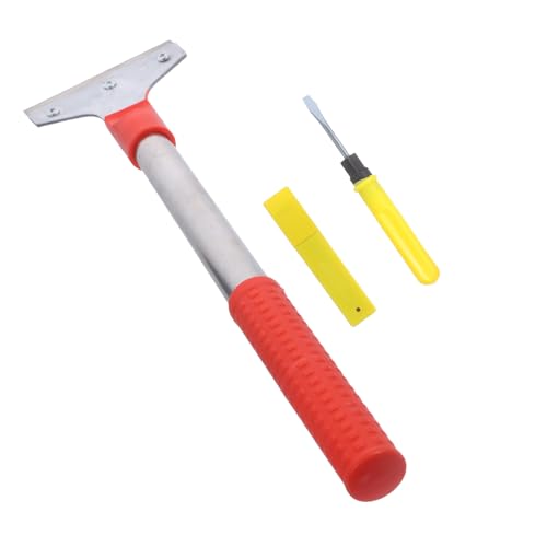 jojofuny 1 Juego Set De Espátula De Extracción De Pegamento Herramienta Para Quitar Azulejos De Cerámica Cepillo Para Alisar Papel Pintado Limpiador De Azulejos Aleación De Aluminio