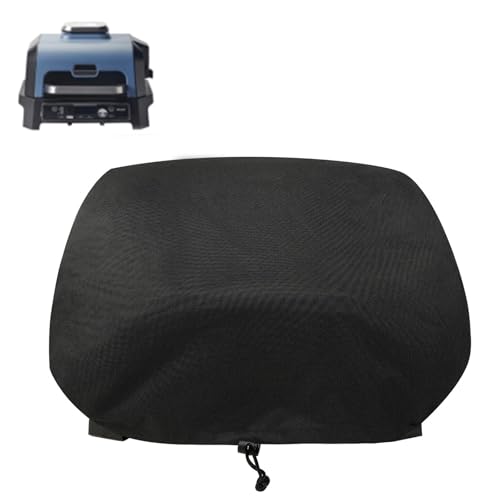 Demao Premium Outdoor Grill Cover 600D Oxford Fabric with Heat-Resistant Lining Fits for Ninja Woodfire Pro Premium XL(OG800&OG900 Series) Weatherproof & Anti-Dust BBQ Protector-Only Cover