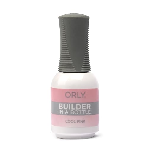 Orly GELFX Builder in a Bottle Colors Self Leveling All-in-One Formula for Nail Extensions Cool Pink 0.6oz