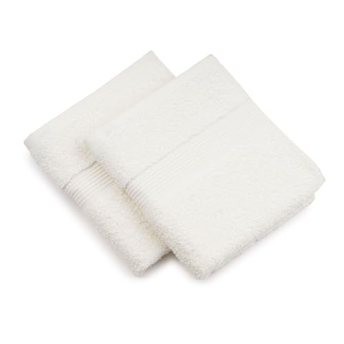 Gözze - New York Handtuch, 2er Set, Weich und saugfähig, 100% Baumwolle, 50 x 100 cm - Natur