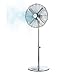 Produktbild Cecotec Standventilator EnergySilence 620 Retrostyle. 50 W, Chrom-Finish, 16 Zoll Durchmesser mit 4 Flügeln, 3 Geschwindigkeiten, Oszillation, höhenverstellbar, maximale Sicherheit