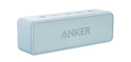Anker Soundcore 2 Portable Bluetooth Speaker with Stereo Sound, Bluetooth 5, Bassup, IPX7 Waterproof, 24-Hour Playtime, Wireless, Speaker for Home, Outdoors, Travel