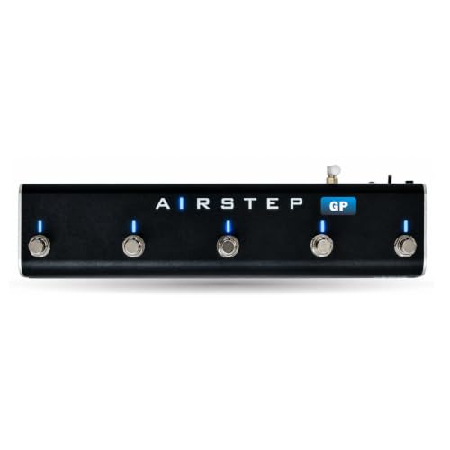 XSONIC AIRSTEP GP Wireless Foot Controller for Valeton GP-5/GP-50/GP-150/GP-180, Sonicake Pocket Master/Smart Box, Preset/Effect/Scene Modes, Dual Expression Inputs, App Config, Rechargeable Battery