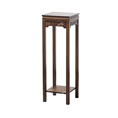 Beistelltisch, hoher Nachttisch mit Aufbewahrungsregalen, Sofatische mit Vintage-Akzent, schmaler Beistelltisch für Wohnzimmer, Balkon, Flur, Höhe: 53,5/69,5/(Size:30 * 30 * 91.5CM,Color:A) Cover