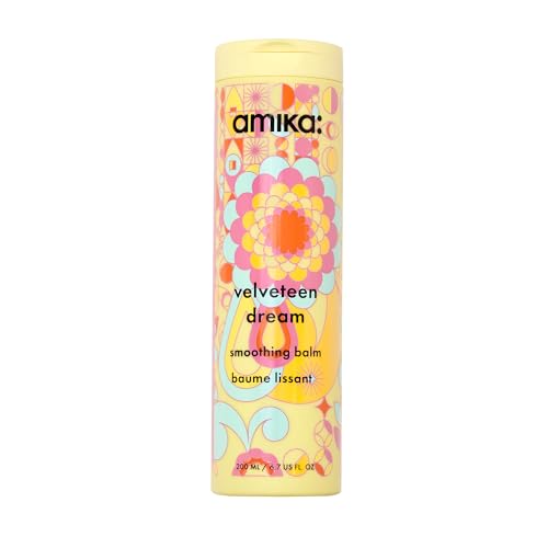 amika velveteen dream smoothing balm | tames frizzy hair, styling cream with heat protection & UV filters