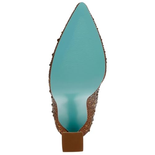 Betsey Johnson Womens Satin Embellished Ankle Boots3