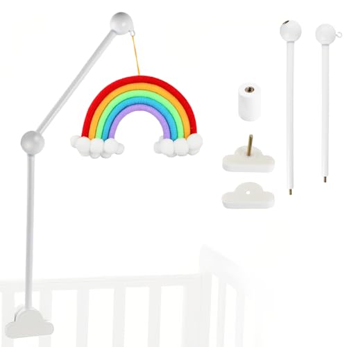 Babybett Mobile Halterung mit Baby Windspiel Hängende, Weiße Wolke &...