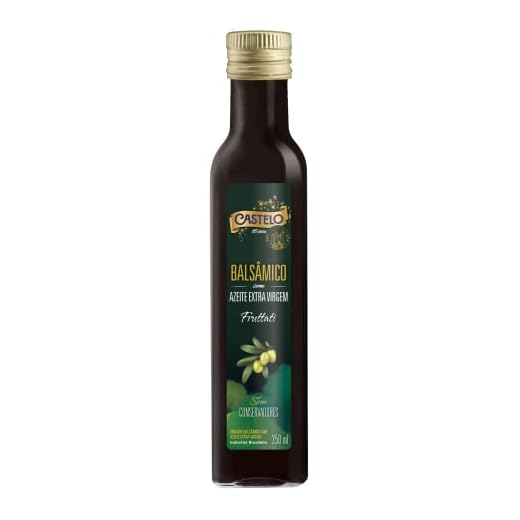 Castelo Alimentos Vinagre Balsâmico com Azeite Extra Virgem Fruttati, 250ml, Pequeno