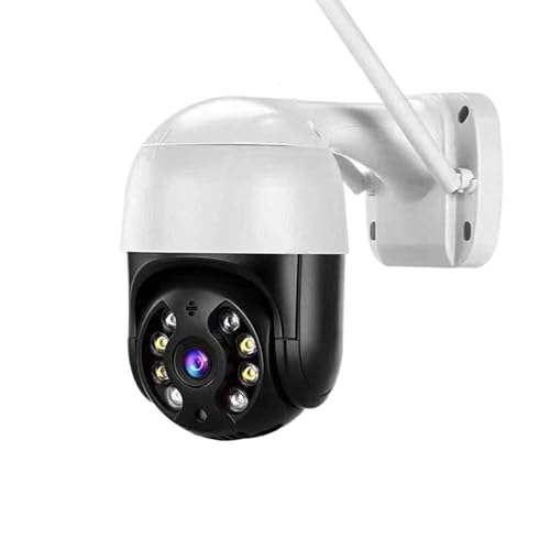 LLOOPK Cámara de Seguridad, 4K 8MP cámara PTZ Inteligente con Zoom Digital 5X AI detección Humana cámara IP inalámbrica CCTV IP TV protección de Seguridad(8MP (4K) No Card)