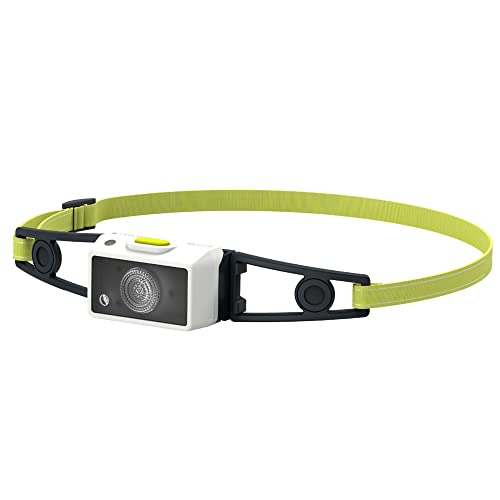 Ledlenser NEO1R LED Headlamp, 250 Lumens, Compact, Ultra-Lightweight, Rechargeable, Red Front Light, Reflective Headband, White