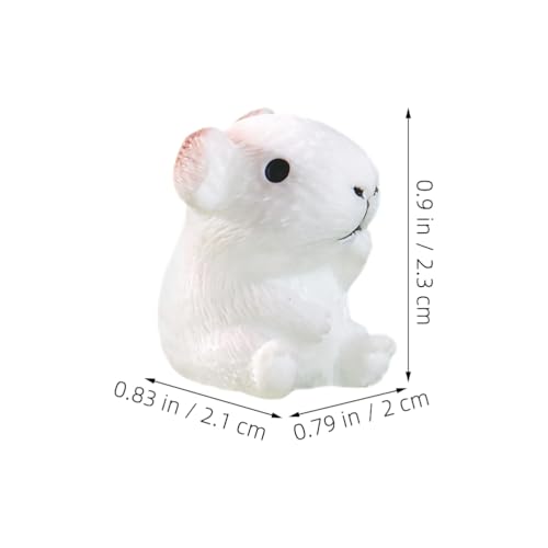 Image of balacoo 6Pcs Miniature Guinea Pig Resin Figurines Tiny Animal Model for Micro Landscape or Flowerpot Landscaping Garden Animal Statues Toy House Decoration Patio Lawn & Garden Decor