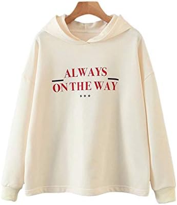 Amazon Co Jp ストリートウェア女性ベージュパーカー秋ファッションレディースワードプリントパーカー因果女性綿トップスシックな女の子パーカー 色 ベージュ サイズ X Small 服 ファッション小物