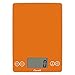 Escali 157OS Báscula de Cocina Arti Glass, Báscula Digital con Pantalla LCD, Accesorio de Menaje de Cocina, Negocios y Ocio, 6.8 kg, Naranja Sol, 23 x 16.5 x 2 cm