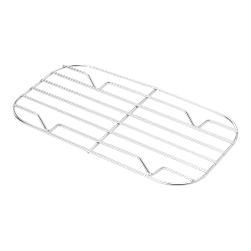 Nevera de acero inoxidable – Nevera antiadherente | Estante de metal para la parrilla | Grillregal Grillstärke Grillstufe | Utensilios de cocina de acero inoxidable | Herramienta de cocina