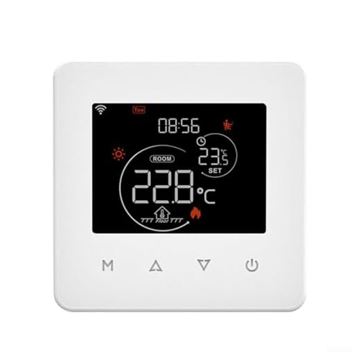 Termostato inteligente para Tuya LED con mando a distancia para calderas de gas eléctricas de agua, calefacción por suelo con temporizador y funciones de ahorro de energía compatible con