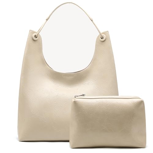 Image of NEWBELLA Hobo Purse, PU Leather Shoulder Bag, Tote Handbag for Work and Travel
