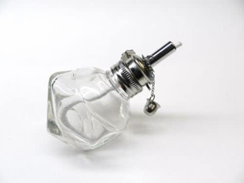 Miniatura 4 de Lámpara de alcohol Spirit Lamp Burner ajustable 316 mecha 4oz cera de vidrio facetado trabajo por JTS