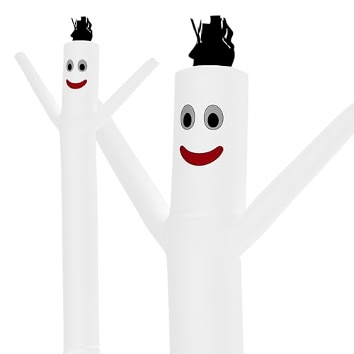Image of LookOurWay Air Dancers Inflatable Tube Man Attachment - 10 Feet Tall Wacky Waving Inflatable Dancing Tube Guy for Business Promotion - Blower Not Included - White