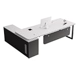 GKOKG Home Office Desks Office Desk Boss Desk Modern Office Furniture Supervisor Desk President Manager Desk Large Desk Office Computer Desk(D)