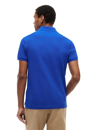 Image of Tommy Hilfiger Men's Short Sleeve Polo Shirts in Slim Fit with Stretch and Organic Pique Cotton