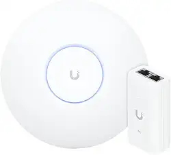 Roteador Wifi 6 U6+ Ubiquiti 3.0 Gbps Com Fonte PoE 48V 15W | Access Point + Injetor PoE