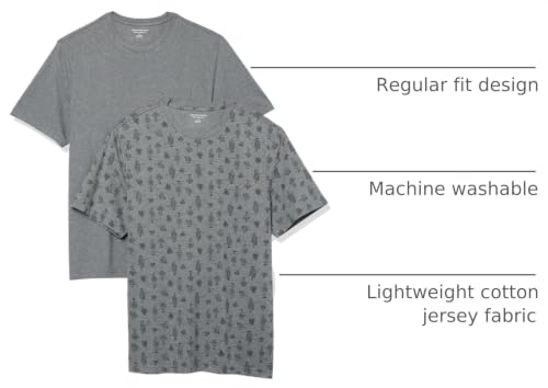 Image of Amazon Essentials Men's Slim-Fit Crewneck Short Sleeve Cotton T-Shirts