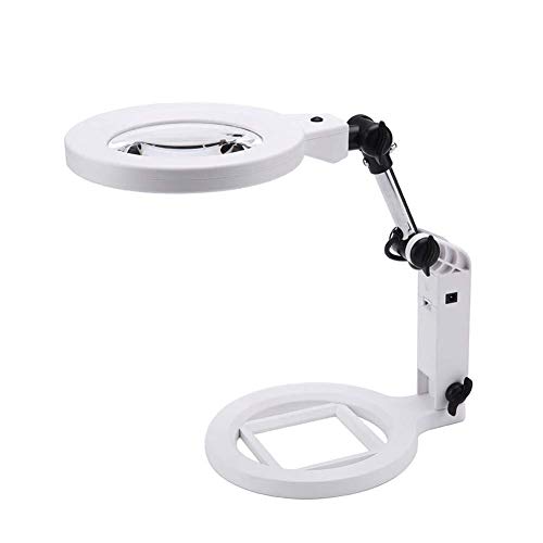 Loupe de lecture pliable 2X 5X LED WW-906 | Modèle de bureau et portable