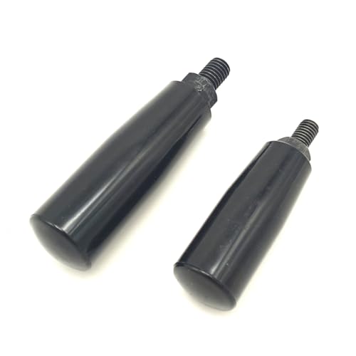 Image of Nylon Revolving Handle with M8 M10 Male Thread Screw Foldable Part Crank Handle Rotating Handle Plastic Knob for Industry Lathe Milling Grinding Machine (M10x80), Black