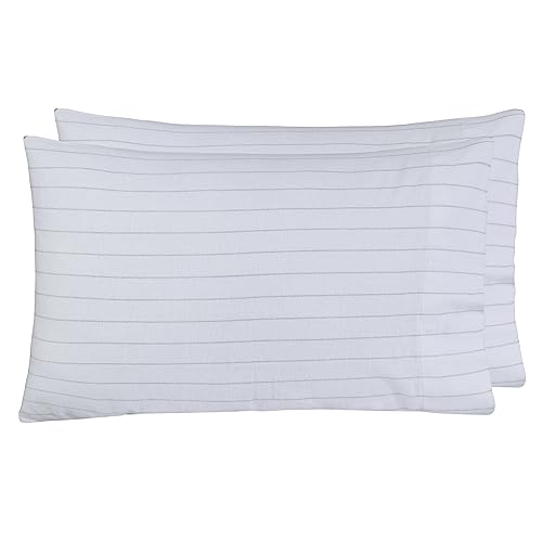 Flannel Sheet Set - White Pin Stripe -Twin by Sleepdown - Image 9
