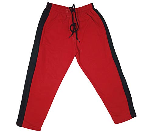 Image of indi weaves Kids - Unisex Girls and Boys Fleece Warm Lowers Track Pants for Winters Pack of 5 (R.Blue, Dark Grey, Black, Red, Mehadi)