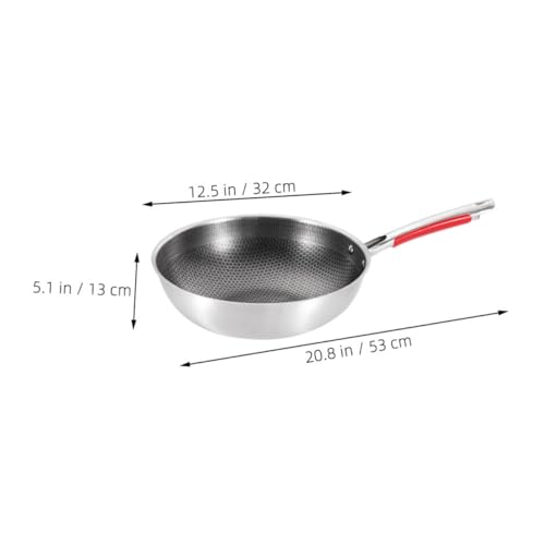 Wok de acero inoxidable con superficie antiadherente miniatura 2