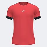 Joma Herren Kurzarm-T-Shirt, elastische Bündchen, R-City Tshirt, Koralle Leuchtend, S