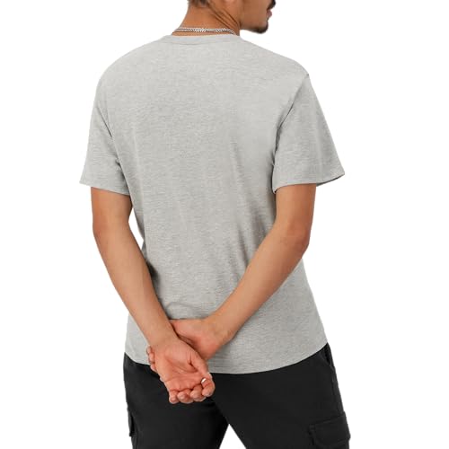 Image of Champion Men's Graphic Short Sleeve T-Shirt, Standard Fit, Tonal Script Logo, Midweight 100% Cotton