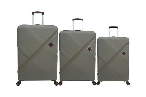Image of American Tourister Kamiliant -8 Wheel, 3PC Set (Small + Medium + Large) Hard PP Suitcase for Travel /Trolley Bag for Travel /Travel Bag with TSA Lock & Smooth Sliding Double Wheel (Cool Grey)