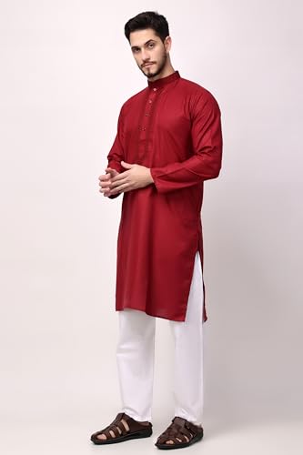 Image of Royal Kurta Men's Cotton Printed Kurta Pyjama