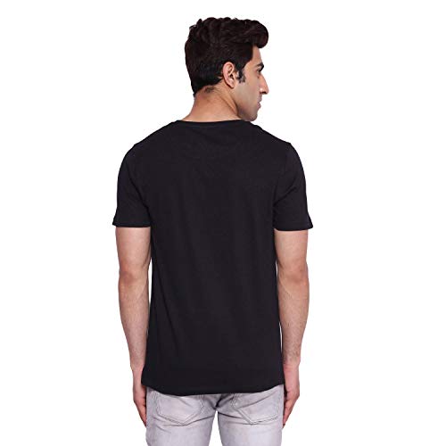 Image of Mickey Mouse Family by Wear Your Mind Men's Regular Fit Round Neck Short Sleeves Knitted T-Shirt